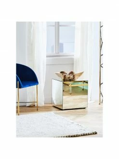 Kare Design Table d'appoint en verre miroir Luxury, larg. 45 x prof. 45 cmDisponibilité limitée -furniture Soldes Table dappoint en verre miroir Luxury 2