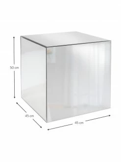 Kare Design Table d'appoint en verre miroir Luxury, larg. 45 x prof. 45 cmDisponibilité limitée -furniture Soldes Table dappoint en verre miroir Luxury 3