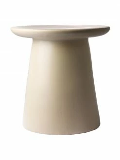HKliving Table d'appoint grès beige Dunstan, Ø 40 x haut. 43 cm