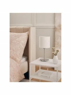 Westwing Collection Table d'appoint industrielle en métal blanc avec tablette Neptun, larg. 45 x prof. 40 cm -furniture Soldes Table dappoint industrielle en metal blanc avec tablette Neptun 2