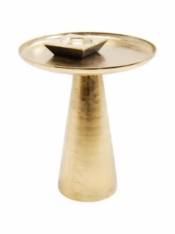 Kare Design Table d'appoint laitonné Uno, Ø 45 x haut. 53 cmSeulement 1 produit disponible -furniture Soldes Table dappoint laitonne Uno 3
