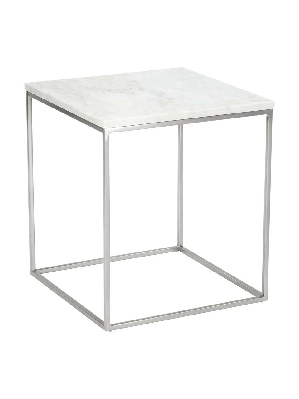 Westwing Collection Table d'appoint marbre Alys, larg. 45 x haut. 50 cm 1 Westwing Collection Table d'appoint marbre Alys, larg. 45 x haut. 50 cm