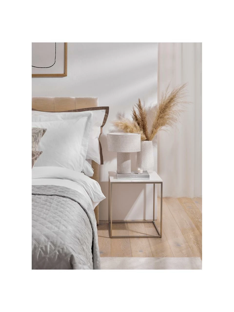 Westwing Collection Table d'appoint marbre Alys, larg. 45 x haut. 50 cm 2 Westwing Collection Table d'appoint marbre Alys, larg. 45 x haut. 50 cm – Image 2