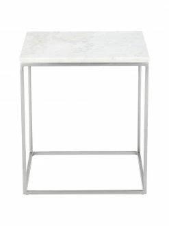 Westwing Collection Table d'appoint marbre Alys, larg. 45 x haut. 50 cm 10 Westwing Collection Table d'appoint marbre Alys, larg. 45 x haut. 50 cm -furniture Soldes Table dappoint marbre Alys 16