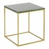 Westwing Collection Table d'appoint marbre Alys, larg. 45 x haut. 50 cm