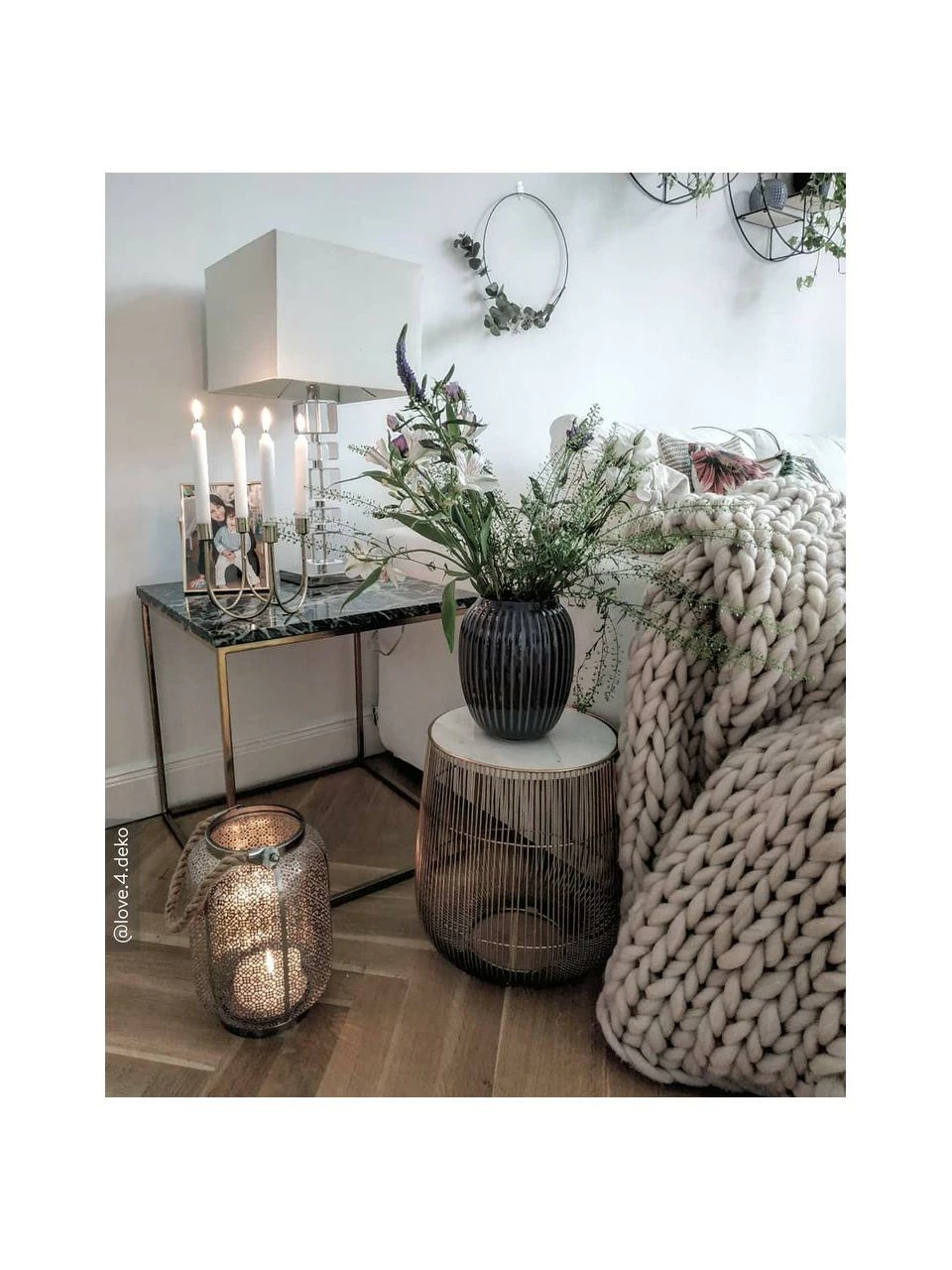 Westwing Collection Table d'appoint marbre Alys, larg. 45 x haut. 50 cm 2 Westwing Collection Table d'appoint marbre Alys, larg. 45 x haut. 50 cm – Image 2