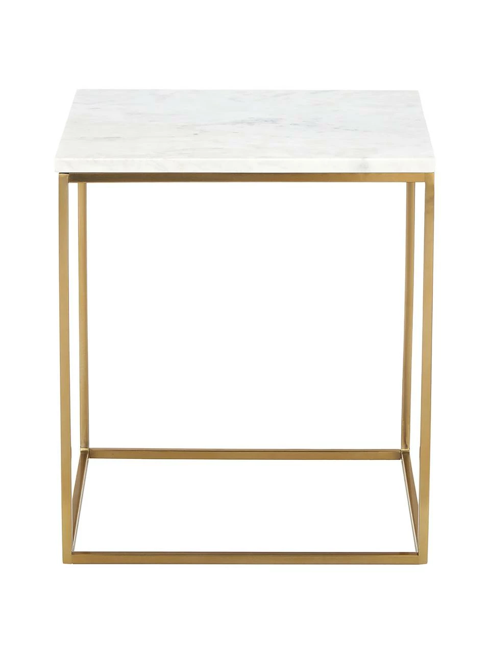 Westwing Collection Table d'appoint marbre Alys, larg. 45 x haut. 50 cm 4 Westwing Collection Table d'appoint marbre Alys, larg. 45 x haut. 50 cm – Image 4