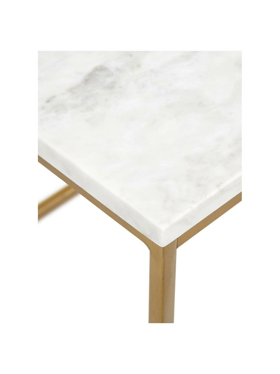 Westwing Collection Table d'appoint marbre Alys, larg. 45 x haut. 50 cm 5 Westwing Collection Table d'appoint marbre Alys, larg. 45 x haut. 50 cm – Image 5