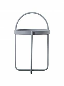 Table d'appoint métal gris Melbury, Ø 40 x haut. 66 cm