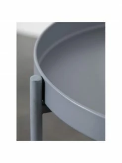 Table d'appoint métal gris Melbury, Ø 40 x haut. 66 cm -furniture Soldes Table dappoint metal gris Melbury 3