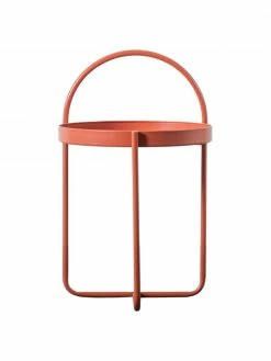 Table d'appoint métal rouge Melbury, Ø 40 x haut. 66 cmDisponibilité limitée