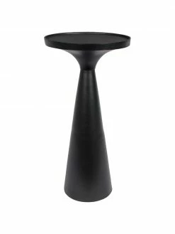 Zuiver Table d'appoint moderne noire Floss, Ø 28 x haut. 56 cm
