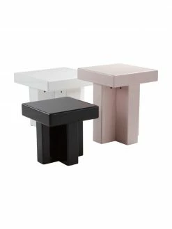 Table d'appoint noir Crozz, larg. 40 x haut. 58 cm -furniture Soldes Table dappoint noir Crozz 3