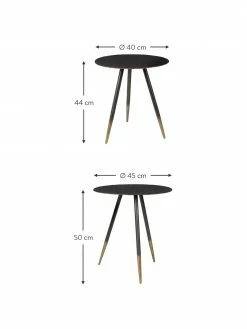 Dutchbone Table d'appoint noir et en doré Stalwart, 2 élém., Lot de différentes tailles 8 Dutchbone Table d'appoint noir et en doré Stalwart, 2 élém., Lot de différentes tailles -furniture Soldes Table dappoint noir et en dore Stalwart 2 elem 2