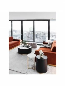 Westwing Collection Table d'appoint noire Clarice, Ø 40 x haut. 50 cm -furniture Soldes Table dappoint noire Clarice 5