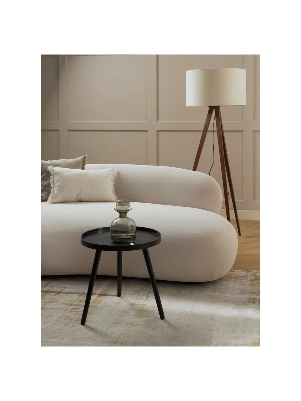 Table d'appoint noire Mesa, Ø 45 cm, Ø 45 x haut. 45 cm 2 Table d'appoint noire Mesa, Ø 45 cm, Ø 45 x haut. 45 cm – Image 2