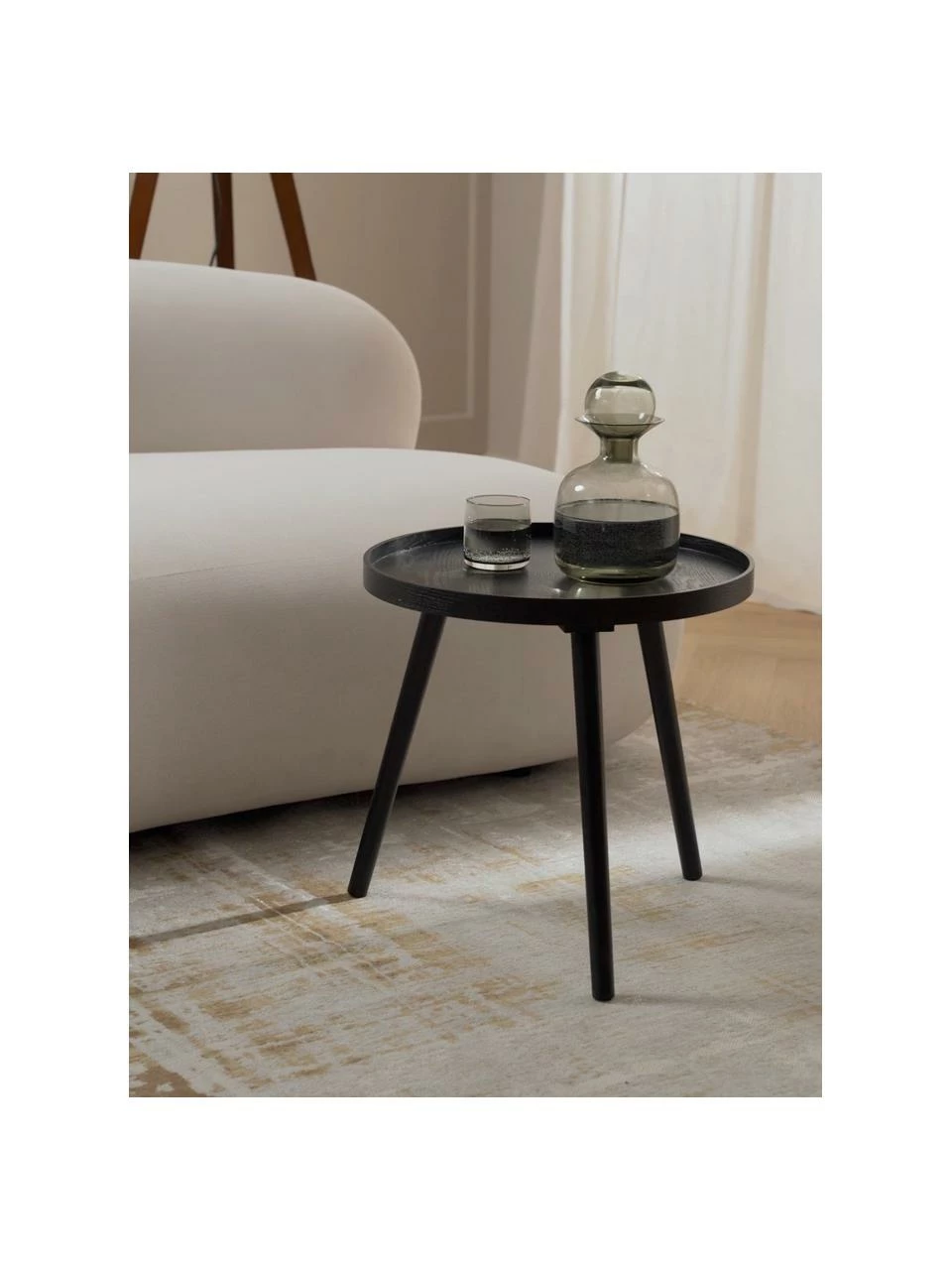 Table d'appoint noire Mesa, Ø 45 cm, Ø 45 x haut. 45 cm 6 Table d'appoint noire Mesa, Ø 45 cm, Ø 45 x haut. 45 cm – Image 6