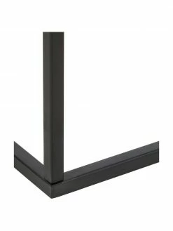 Westwing Collection Table d'appoint noire avec plateau en verre Maya, larg. 45 x haut. 50 cm -furniture Soldes Table dappoint noire avec plateau en verre Maya 4