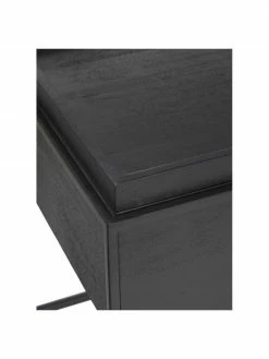 Westwing Collection Table d'appoint noire en bois et métal Theo, larg. 45 x haut. 50 cm 10 Westwing Collection Table d'appoint noire en bois et métal Theo, larg. 45 x haut. 50 cm -furniture Soldes Table dappoint noire en bois et metal Theo 4