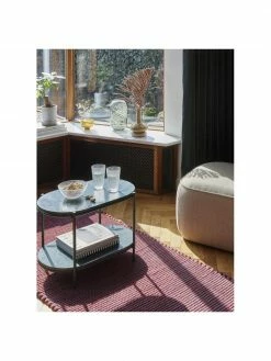 Hübsch Table d'appoint ovale en marbre vert foncé Nusa, larg. 58 x haut. 40 cmDisponibilité limitée 11 Hübsch Table d'appoint ovale en marbre vert foncé Nusa, larg. 58 x haut. 40 cmDisponibilité limitée -furniture Soldes Table dappoint ovale en marbre vert fonce Nusa 5