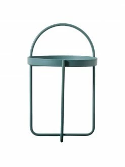 Table d'appoint plateau bleu Melbury, Ø 40 x haut. 66 cm