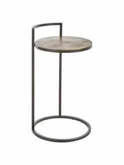 Westwing Collection Table d'appoint ronde Circle, Ø 35 x haut. 66 cm