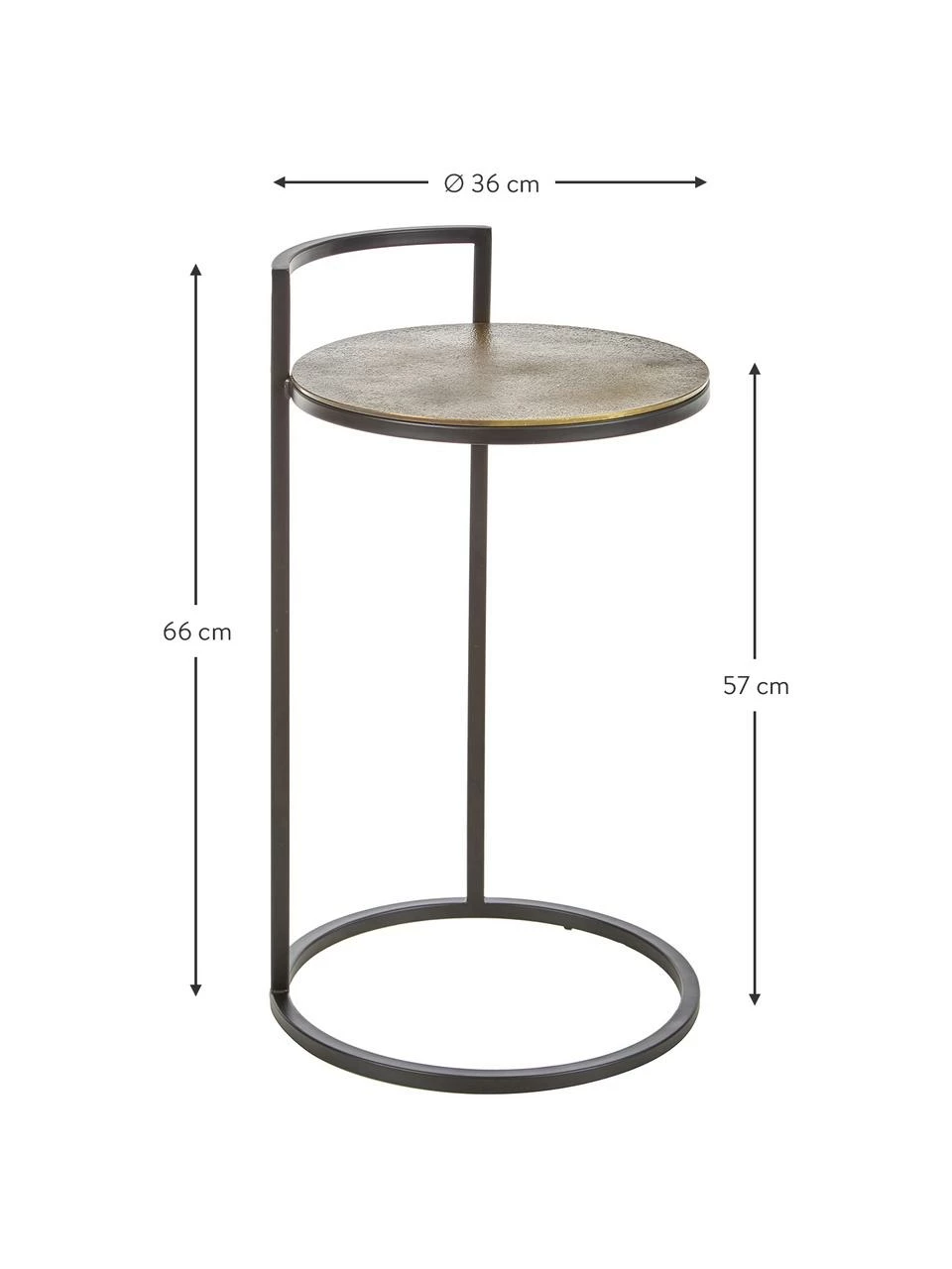 Westwing Collection Table d'appoint ronde Circle, Ø 35 x haut. 66 cm 4 Westwing Collection Table d'appoint ronde Circle, Ø 35 x haut. 66 cm – Image 4