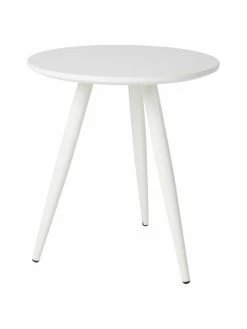 Table d'appoint ronde blanche Daven, 2 élém., Lot de différentes tailles -furniture Soldes Table dappoint ronde blanche Daven 2 elem 4