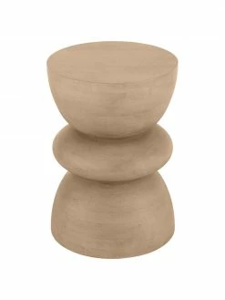 Westwing Collection Table d'appoint ronde bois de manguier Benno, Ø 35 x haut. 50 cm