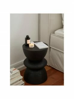 Westwing Collection Table d'appoint ronde bois de manguier Benno, Ø 35 x haut. 50 cm -furniture Soldes Table dappoint ronde bois de manguier Benno 8