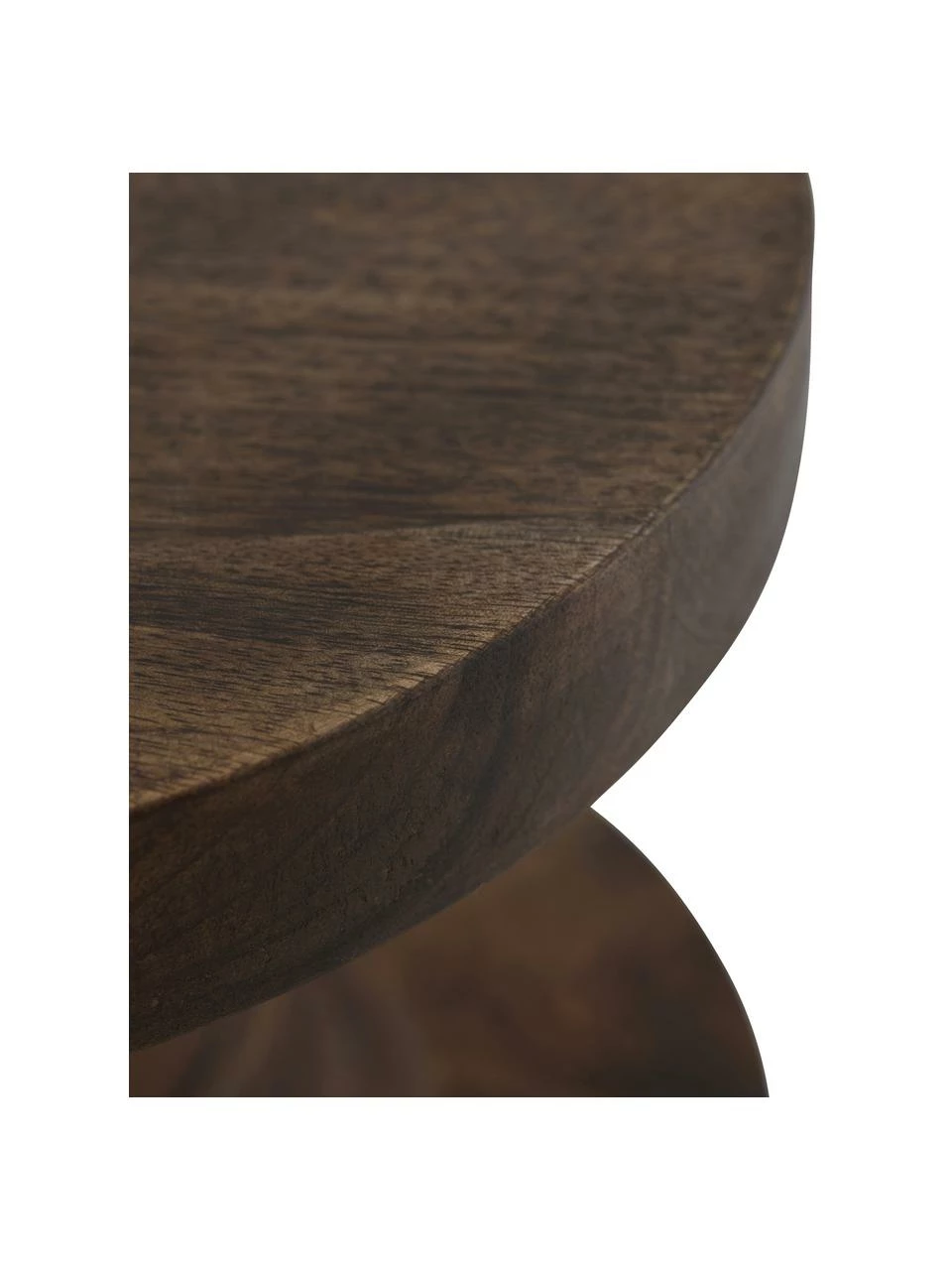 Table d'appoint ronde bois de manguier Retina, Ø 30 x haut. 45 cm 4 Table d'appoint ronde bois de manguier Retina, Ø 30 x haut. 45 cm – Image 4