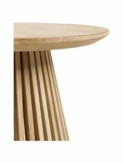 Table d'appoint ronde bois de teck Jeanette, Ø 50 x haut. 48 cm -furniture Soldes Table dappoint ronde bois de teck Jeanette 4