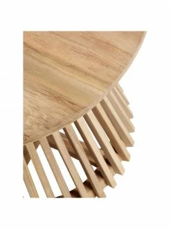 Table d'appoint ronde bois de teck Jeanette, Ø 50 x haut. 48 cm -furniture Soldes Table dappoint ronde bois de teck Jeanette 5