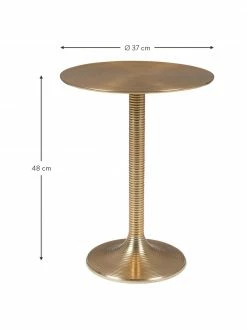 Table d'appoint ronde couleur dorée Hypnotising, Ø 37 x haut. 48 cm -furniture Soldes Table dappoint ronde couleur doree Hypnotising 2