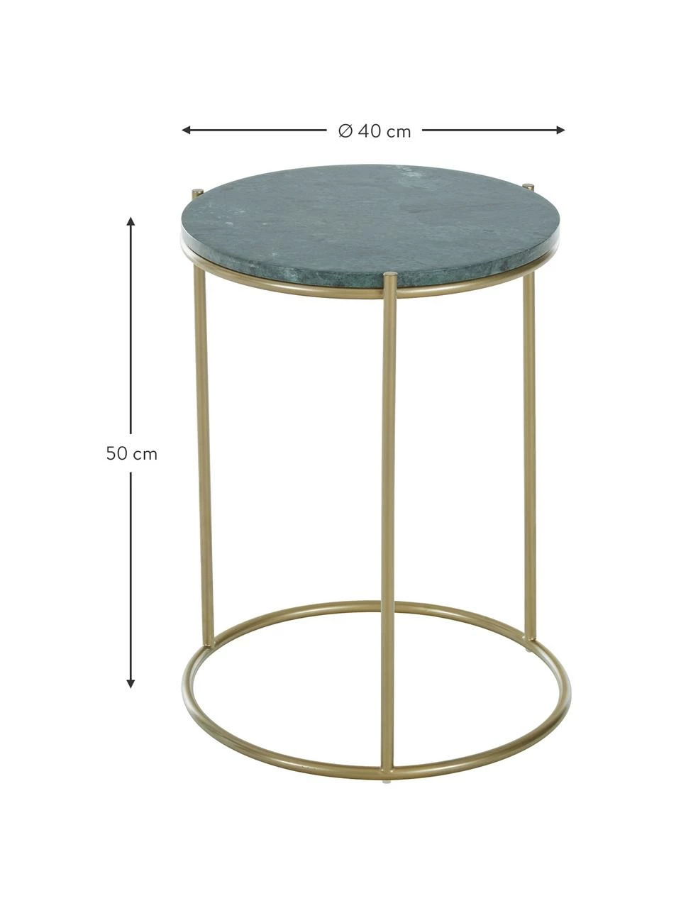 Westwing Collection Table d'appoint ronde en marbre Ella, Ø 40 x haut. 50 cm 3 Westwing Collection Table d'appoint ronde en marbre Ella, Ø 40 x haut. 50 cm – Image 3