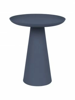 Table d'appoint ronde en métal bleu foncé Ringar, Ø 35 x haut. 42 cm