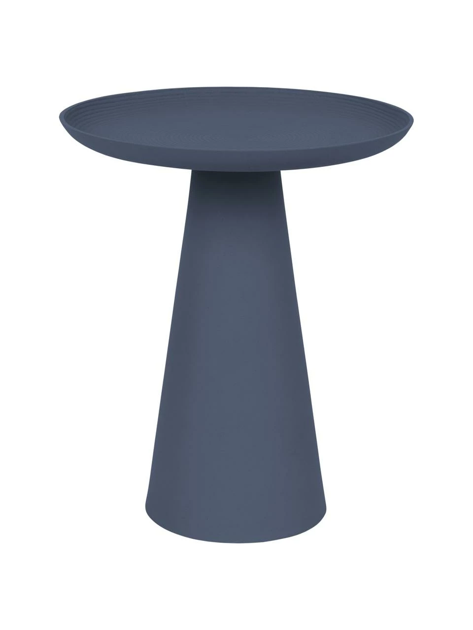 Table d'appoint ronde en métal bleu foncé Ringar, Ø 35 x haut. 42 cm 1 Table d'appoint ronde en métal bleu foncé Ringar, Ø 35 x haut. 42 cm