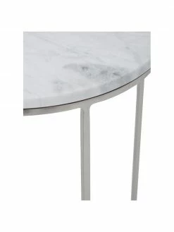 Westwing Collection Table d'appoint ronde marbre Alys, Ø 40 x haut. 50 cm -furniture Soldes Table dappoint ronde marbre Alys 11