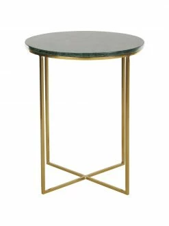 Westwing Collection Table d'appoint ronde marbre Alys, Ø 40 x haut. 50 cm -furniture Soldes Table dappoint ronde marbre Alys 15