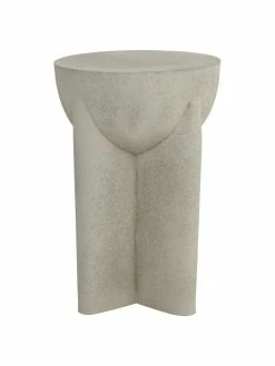 Table d'appoint ronde métal beige Drum, Ø 31 x haut. 47 cm -furniture Soldes Table dappoint ronde metal beige Drum 3