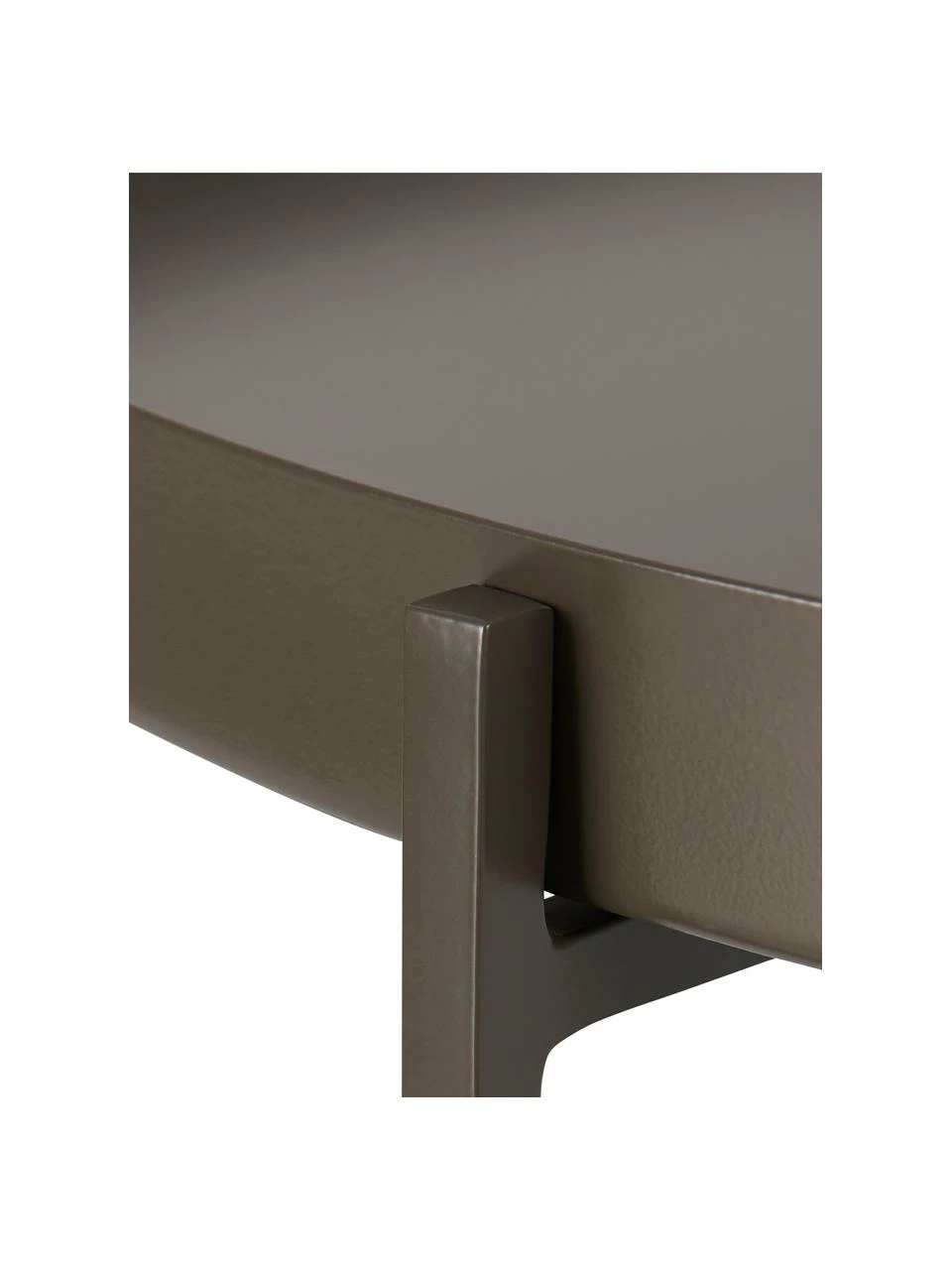 Table d'appoint ronde métal brun foncé George, Ø 57 x haut. 48 cm 4 Table d'appoint ronde métal brun foncé George, Ø 57 x haut. 48 cm – Image 4