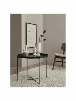 Table d'appoint ronde métal noir George, Ø 57 x haut. 48 cm 10 Table d'appoint ronde métal noir George, Ø 57 x haut. 48 cm -furniture Soldes Table dappoint ronde metal noir George 4