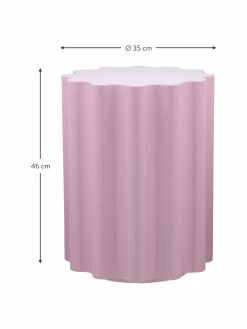 Kartell Table d'appoint ronde rose Colonna, Ø 35 x haut. 46 cm -furniture Soldes Table dappoint ronde rose Colonna 2