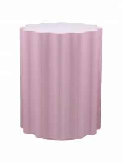 Kartell Table d'appoint ronde rose Colonna, Ø 35 x haut. 46 cm
