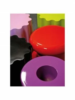 Kartell Table d'appoint ronde rose Colonna, Ø 35 x haut. 46 cm -furniture Soldes Table dappoint ronde rose Colonna 4