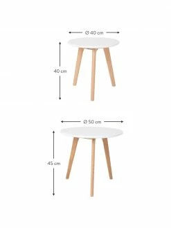 Table d'appoint ronde scandinave Bodine, 2 élém., Lot de différentes tailles -furniture Soldes Table dappoint ronde scandinave Bodine 2 elem 2