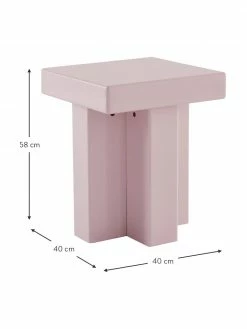 Table d'appoint rose Crozz, larg. 40 x haut. 58 cmDisponibilité limitée 8 Table d'appoint rose Crozz, larg. 40 x haut. 58 cmDisponibilité limitée -furniture Soldes Table dappoint rose Crozz 2