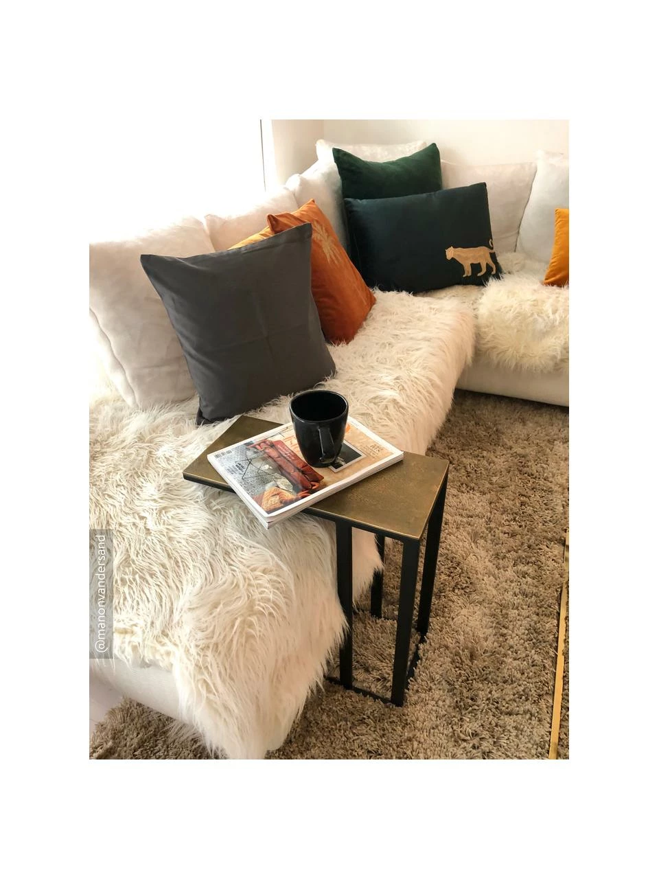 Westwing Collection Table d'appoint style industriel Edge, larg. 43 x haut. 52 cm 2 Westwing Collection Table d'appoint style industriel Edge, larg. 43 x haut. 52 cm – Image 2