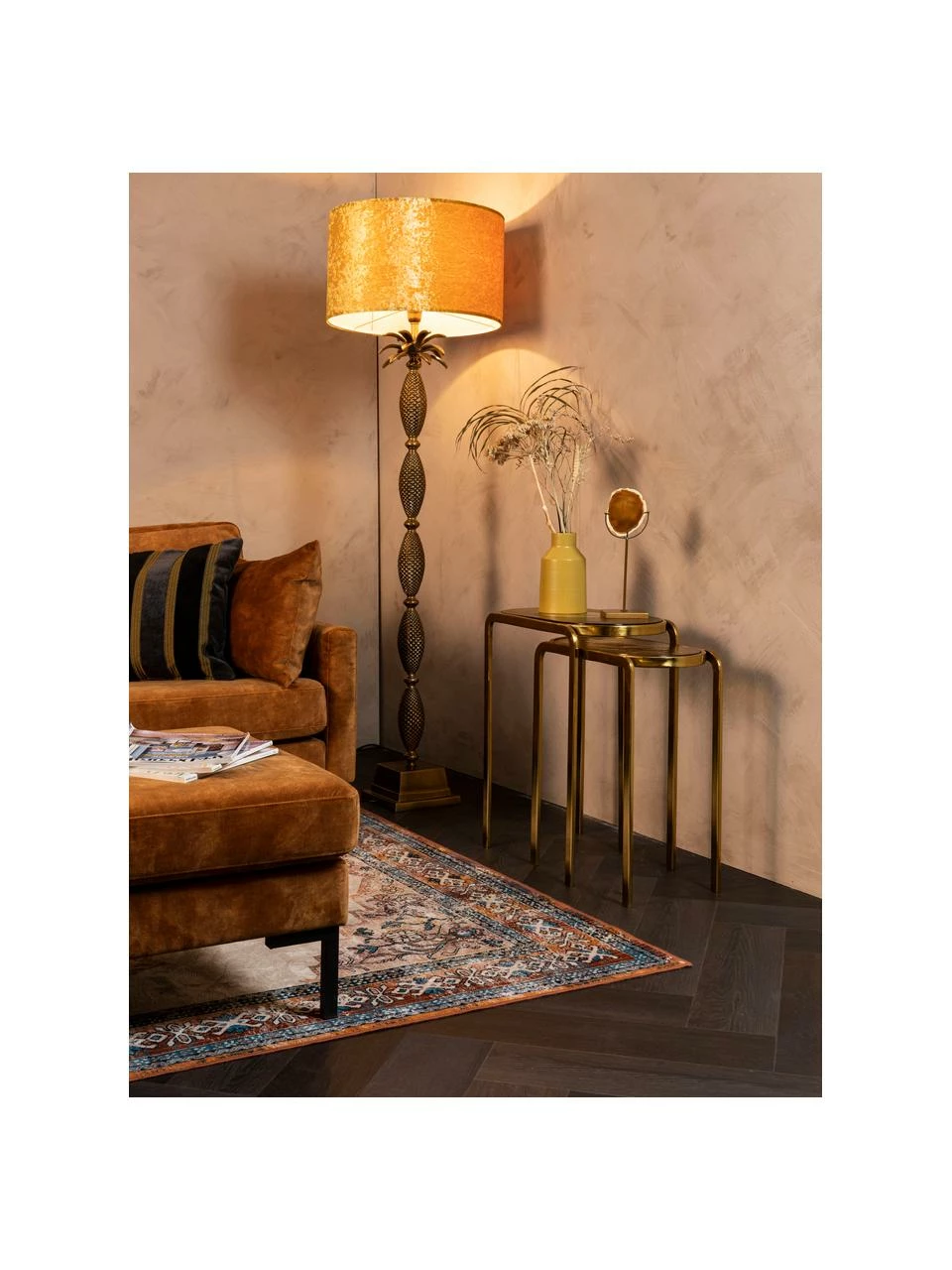 Dutchbone Table d'appoint style vintage Bandhu, 2 élém., Lot de différentes tailles 2 Dutchbone Table d'appoint style vintage Bandhu, 2 élém., Lot de différentes tailles – Image 2