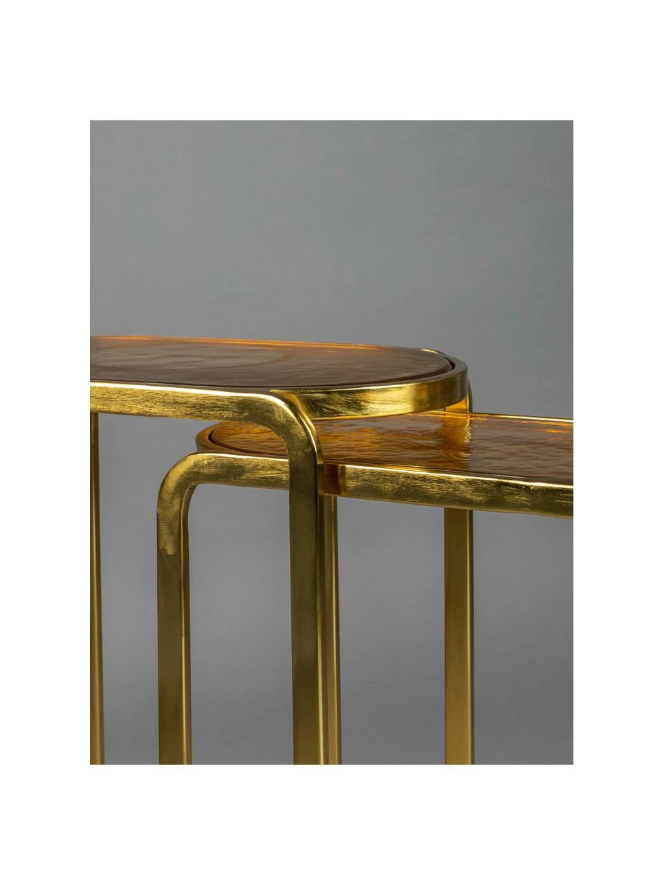 Dutchbone Table d'appoint style vintage Bandhu, 2 élém., Lot de différentes tailles 5 Dutchbone Table d'appoint style vintage Bandhu, 2 élém., Lot de différentes tailles – Image 5